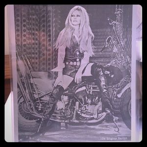 Bridget Bardot Harley Davidson Poster